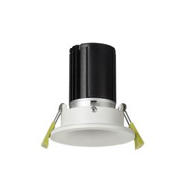 DM200762  Bruve 10 Tridonic Powered 10W 4000K 810lm 36° CRI>90 LED Engine Matt White Fixed Round Recessed Downlight, Inner Glass cover, IP65